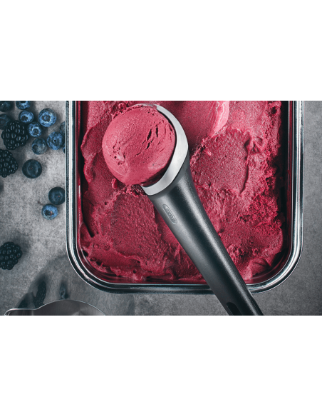 Colher de gelado Gefu Italia em zinco fundido / ABS preto