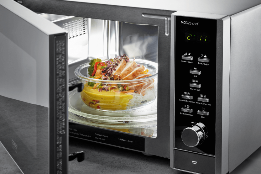 Gefu Milo firkantet køleboks i borosilikatglas og rustfrit stål 800 ml