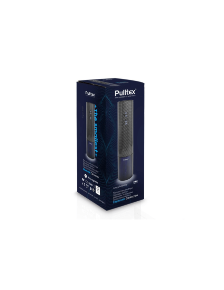Saca-rolhas elétrico recarregável Pulltex Compact Evolution Monza com padrão axadrezado