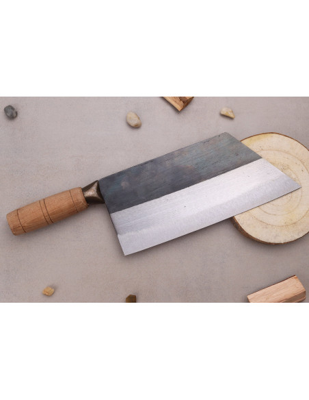 Couteau bunka CCK Kurouchi 20cm en acier au carbone et manche en bois