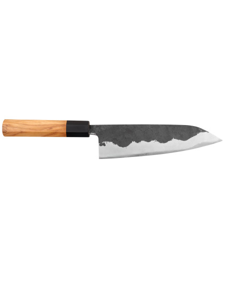 18cm japanisches handgefertigtes Kochmesser Yoshimune von Kawamura Black WS2