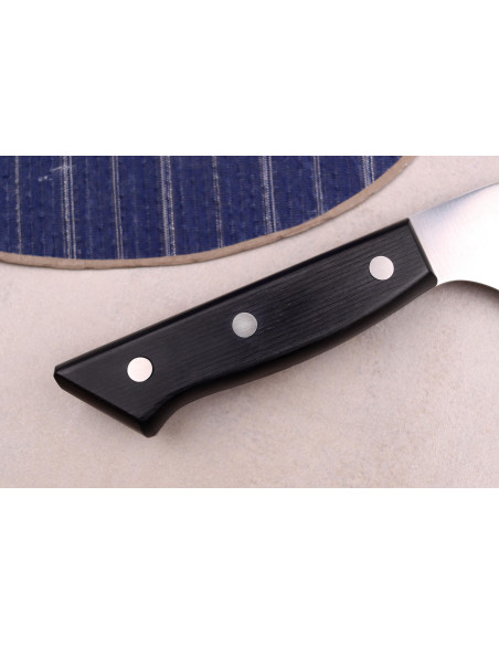 Couteau à saumon alvéolé dos courbé japonais Glestain SO Series 31cm