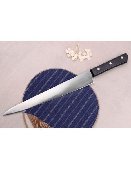 Japanisches Sujihiki-Messer mit Wabenschliff Glestain SO Series 27cm