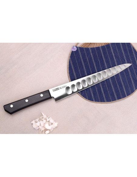 Coltello per sfilettare Glestain Serie SO 24 cm,  con design a nido d'ape