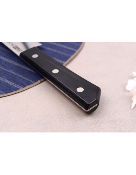 Cuchillo fileteador de pescado  japonés Glestain Serie SO de 24 cm con diseño de panal de abeja