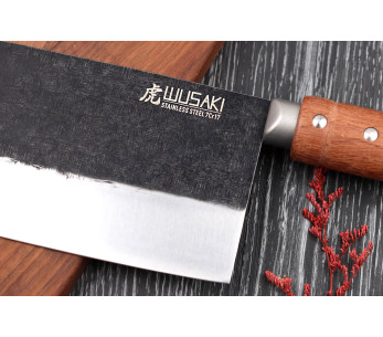17,5cm Wusaki Padouk kinesisk kockkniv 2