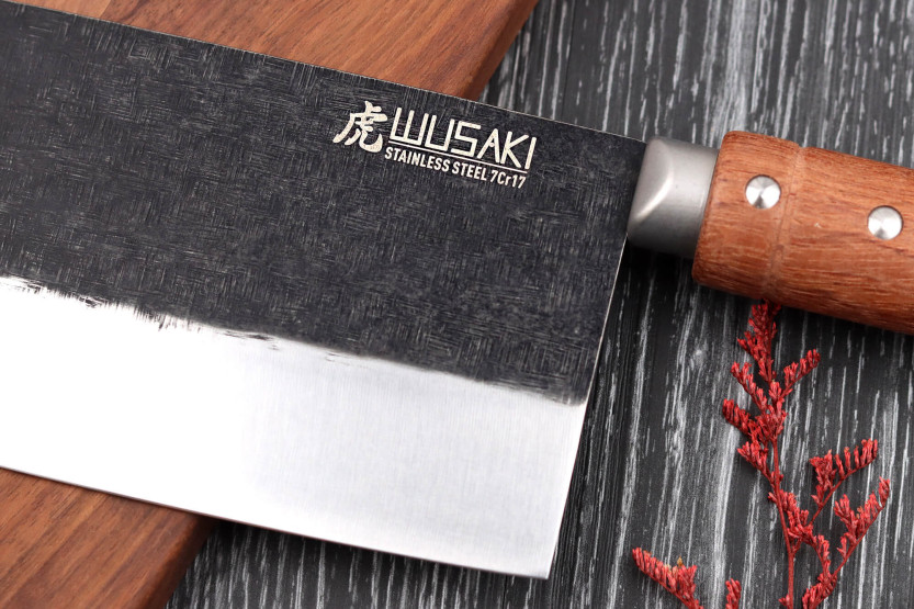 Faca de chef chinesa Wusaki Padouk de 17,5 cm