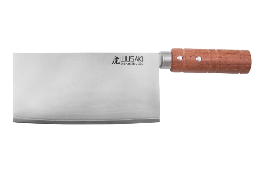 Faca de chef chinesa Wusaki Padouk San Maï de 17,5 cm