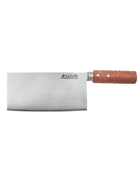 Cuchillo de cocinero chino Wusaki Padouk San Maï de 17,5 cm