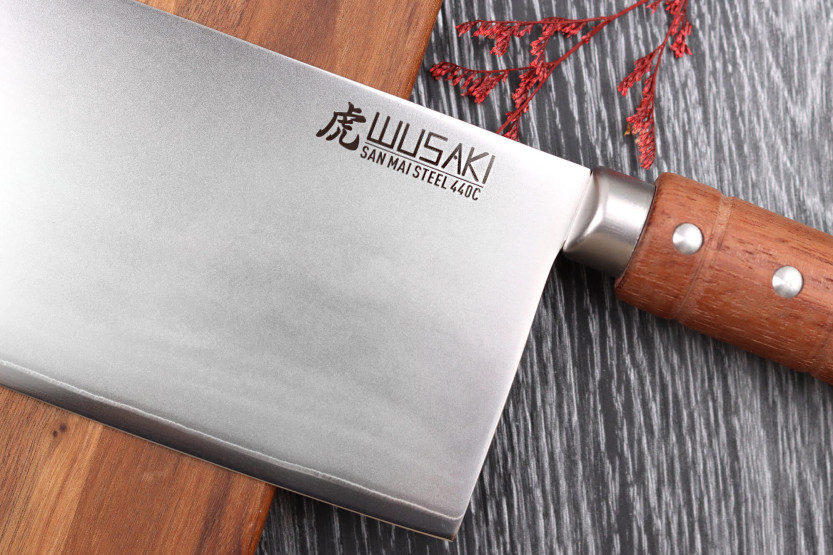 17,5cm Wusaki Padouk San Maï Kinesisk kockkniv
