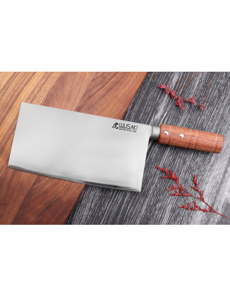 Chinesisches Kochmesser 20cm Wusaki Padouk San Mai
