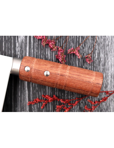 Kinesisk kockkniv 20cm Wusaki Padouk San Mai