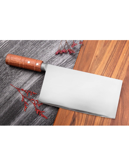 Cuchillo de cocinero chino Wusaki Padouk San Mai de 20cm