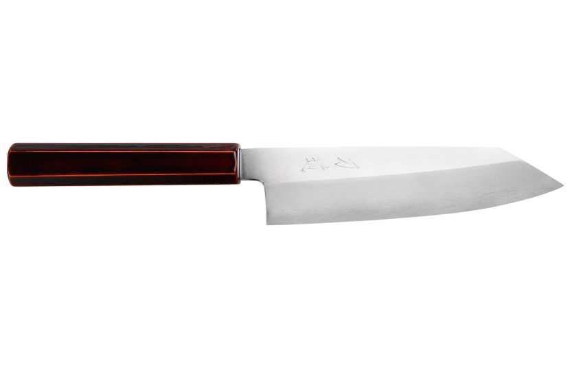 Hado Ginsan Kijiro 18cm Japans handgemaakt santoku ko mes