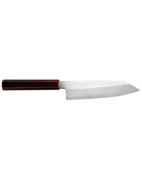 Hado Ginsan Kijiro 18cm Japans handgemaakt santoku ko mes