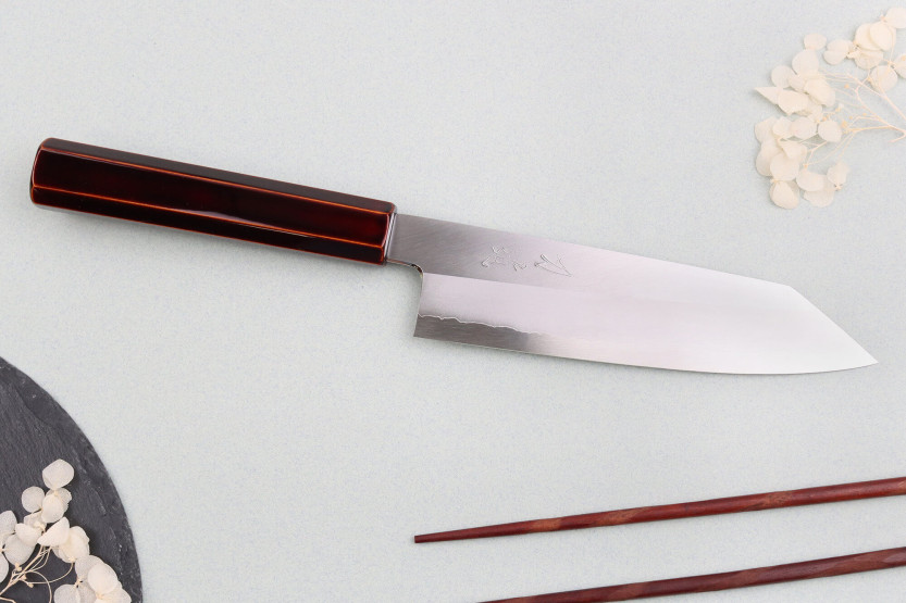 18cm santoku ko cuchillo Hado Ginsan Kijiro cuchillo tradicional japonés