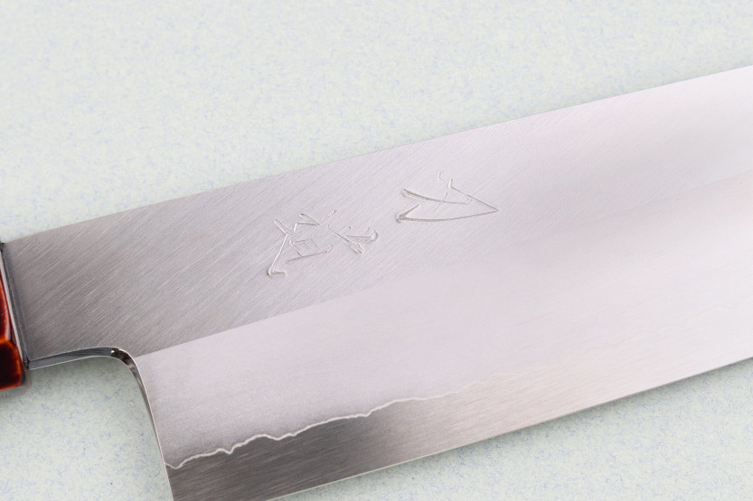 Hado Ginsan Kijiro 18cm Japans handgemaakt santoku ko mes