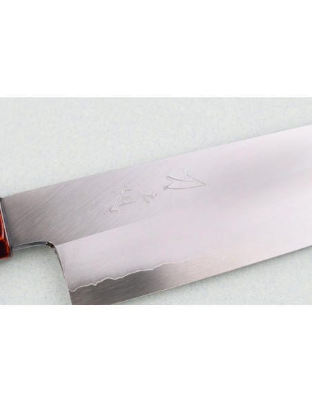 Hado Ginsan Kijiro 18cm Japanese handmade santoku ko knife