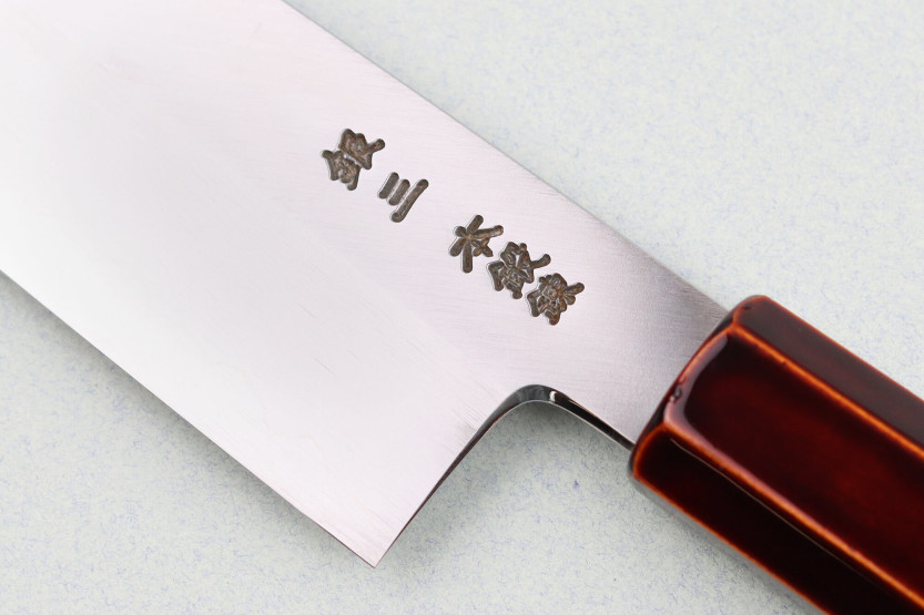 Hado Ginsan Kijiro 18cm Japans handgemaakt santoku ko mes