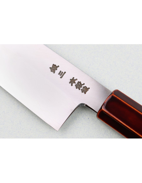 Hado Ginsan Kijiro 18cm Japans handgemaakt santoku ko mes