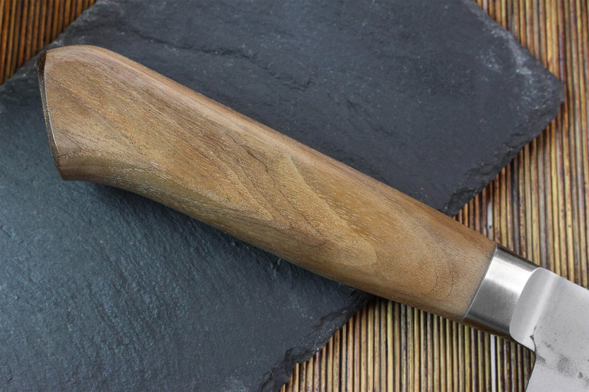 Wusaki Nogami BS2 21cm handgjord japansk kockkniv med valnötshandtag