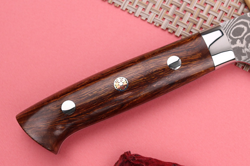 Takeshi Saji R2 Damascus Mosaic 15cm Coltello multiuso giapponese