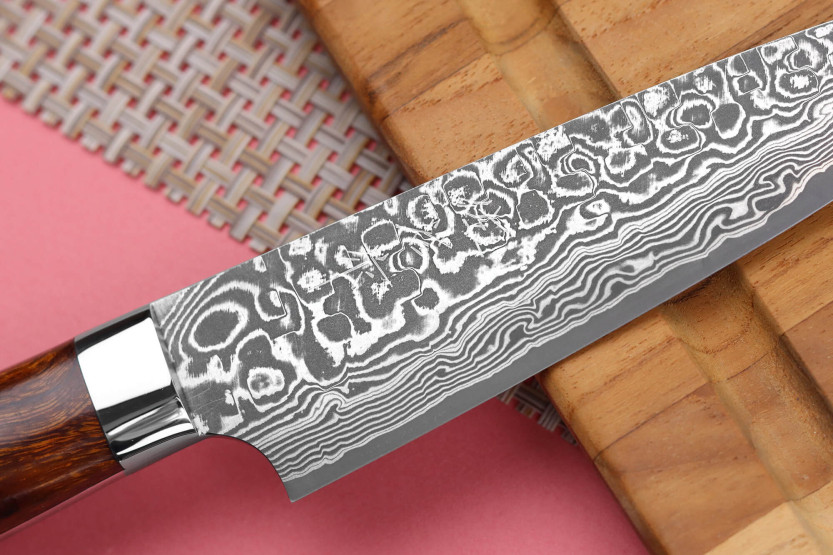 Takeshi Saji R2 Damaskus Mosaik japansk universalkniv 15 cm