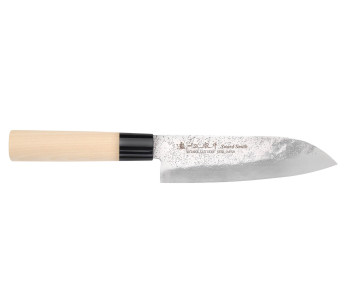 Satake Nashiji 17cm Japans santoku mes magnolia handvat
