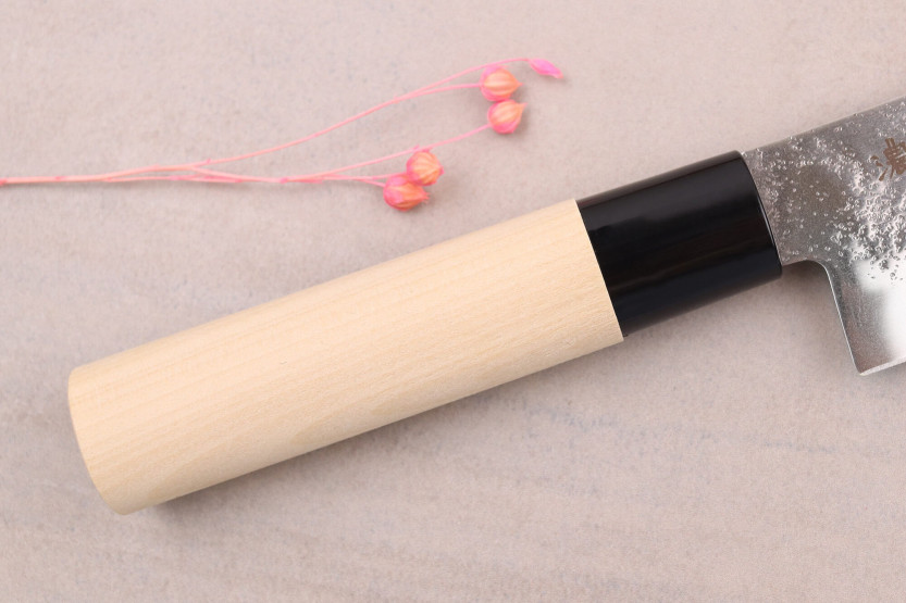 17cm japanisches Santokumesser Satake Nashiji Griff aus Magnolia