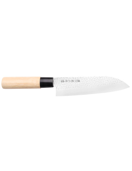 Couteau santoku 17cm Japansk Satake Magoroku Saku en magnolia