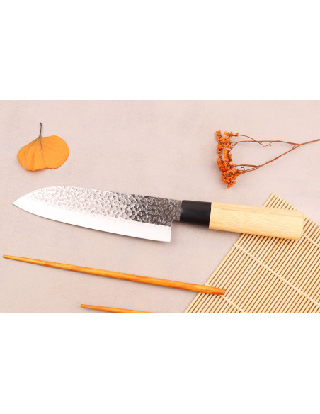 Couteau santoku 17cm Japanese Satake Magoroku Saku en magnolia