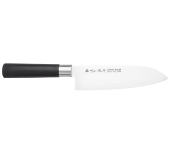 17cm Satake Masamune Saku Japans santoku mes in zwart PP
