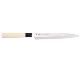 Faca de sashimi japonesa Satake de 24 cm com cabo de magnólia
