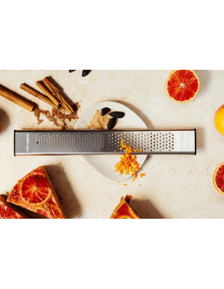 Microplane 30th Anniversary Edition 2-i-1 rasp i rustfritt stål