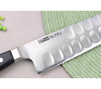 Glestain K Series 27cm japansk kockkniv med bikakedesign 2