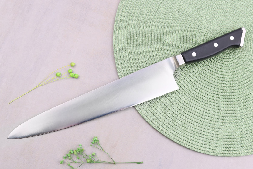 Cuchillo japonés de Chef Glestain Serie K 27cm con diseño de nido de abeja