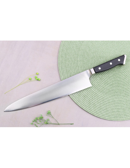Japanisches Kochmesser mit Wabenmuster Glestain K Series 27cm