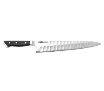Cuchillo de cocinero japonés Glestain Serie K 30cm con agujeros