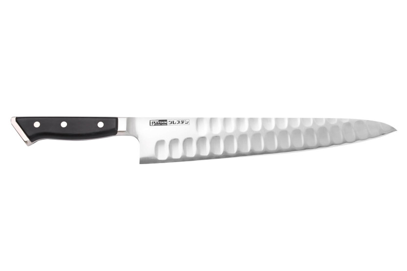 Glestain K Series 30cm Japanese chef ' s knife with honeycomb design