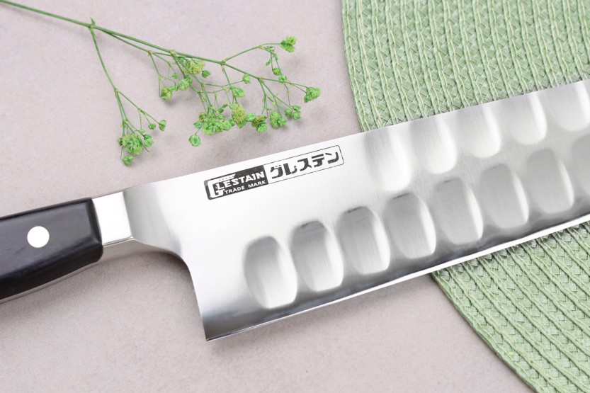 Japanisches Kochmesser mit Wabenmuster Glestain K Series 30cm