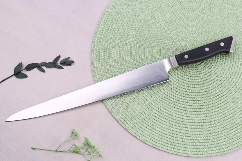 Glestain K-sarjan 30cm sujihiki japanilainen onttokärkinen veitsi