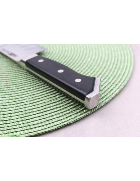 Coltello da chef giapponese Glestain Serie K da 33 cm con design a nido d'ape