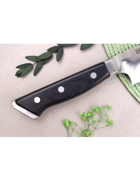 Japanisches Kochmesser mit Wabenmuster Glestain K Series 33cm