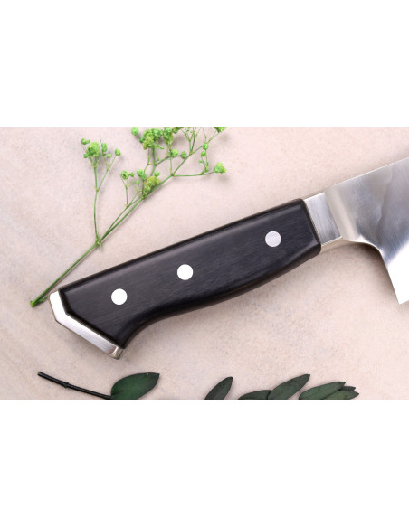 Glestain K Series 36cm Japanese Chef ' s knife with honeycomb design