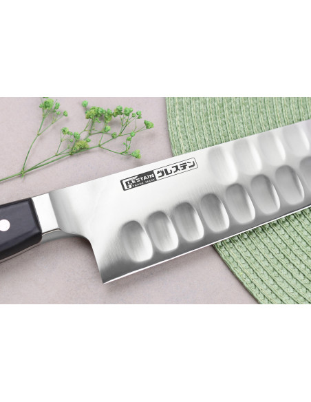 Glestain K Series 36cm Japans koksmes met honingraatmotief