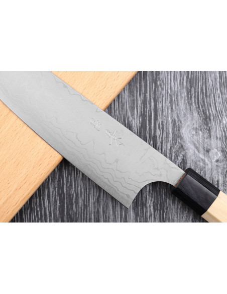 Faca bunka japonesa artesanal Masakage Shimo 17cm Shirogami