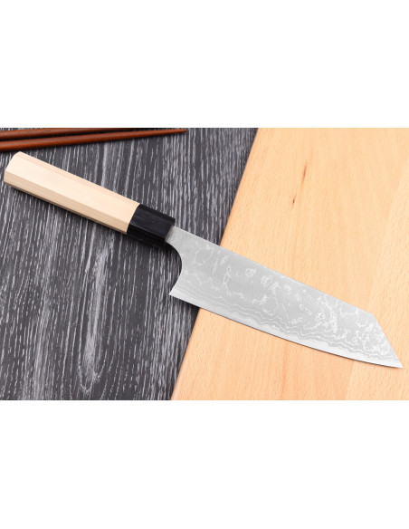 Faca bunka japonesa artesanal Masakage Shimo 17cm Shirogami