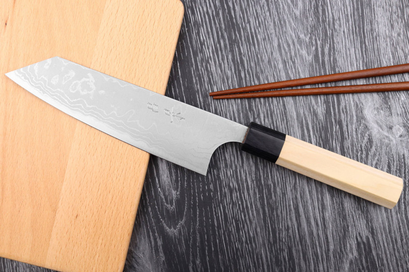 Masakage Shimo 17cm Shirogami cuchillo japonés hecho a mano bunka