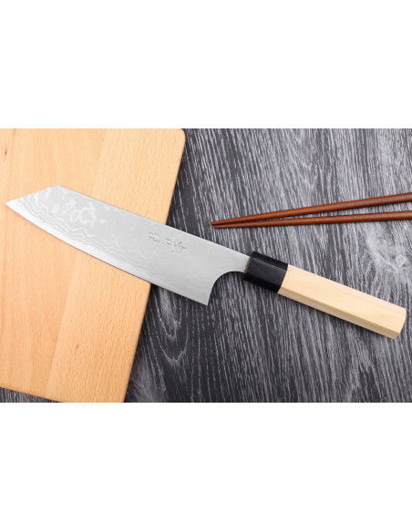 Masakage Shimo 17cm Shirogami japanilainen käsintehty bunka veitsi