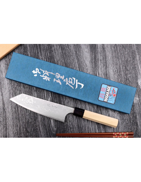 Masakage Shimo 17cm Shirogami japanilainen käsintehty bunka veitsi